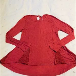 Pink long sleeve tunic